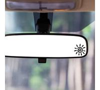 Autocollants de miroir de voiture, autocollants de petits soleils mignons, autocollants cadeaux de pare-soleil de miroir de voiture mignons et amusants, autocollants de pare-soleil de miroir arrière d
