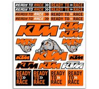 Autocollants de Moto, Autocollants Moto Réfléchissants en Vinyle, Motorcycle Stickers Decals pour KTM 390 790 890 990 1190 Adventure 1290 Super Prêt à Courir (FG-KTMX08)