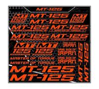 Autocollants De Motocross Pour MT125 MT-125 MT 125, Ensemble De Logos Et Emblèmes Pour Réservoir(Orange)