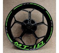 Autocollants De Moyeu Roue Moto Ensemble Complet D'autocollants Réfléchissants pour Jantes 17 Pouces pour Yamaha Mt10 MT-10 des pièces de Rechange(Style 19)