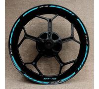 Autocollants De Moyeu Roue Moto Ensemble Complet D'autocollants Réfléchissants pour Jantes 17 Pouces pour Yamaha Mt10 MT-10 des pièces de Rechange(Style 4)