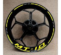 Autocollants De Moyeu Roue Moto Ensemble Complet D'autocollants Réfléchissants pour Jantes 17 Pouces pour Yamaha Mt10 MT-10 des pièces de Rechange(Style 16)