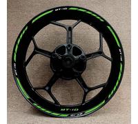 Autocollants De Moyeu Roue Moto Ensemble Complet D'autocollants Réfléchissants pour Jantes 17 Pouces pour Yamaha Mt10 MT-10 des pièces de Rechange(Style 5)