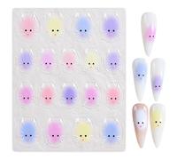 Autocollants De Nail Art Français Décalcomanies Adhésifs Conceptions Décalcomanies Décorations D'art Pour Les Femmes Autocollants De Ongles Chat