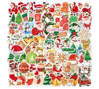 Autocollants de Noël 100 pièces Multicolore