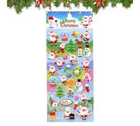 Autocollants de Noël 3D | Autocollants DIY Décorations Festives | Décalcomanies en Relief 3D,Pour Coque Téléphone, Carnet, Ordinateur Portable, Adultes, Cadeaux Fête, Garnitures Bas