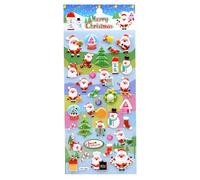 Autocollants de Noël 3D,Autocollants DIY Décorations Festives - Décalcomanies en Relief 3D | pour Étui Téléphone Carnet Scrapbooking Journal Bricolage Adultes Cadeaux Fête