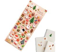 Autocollants De Noël 3D Pour - Autocollants Décoratifs de Fêtes | Décalcomanies Esthétiques 3D - Pour Coque Téléphone, Carnet, Ordinateur Portable, Adultes, Cadeaux Fête, Garnitures Bas