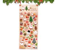 Autocollants De Noël 3D Pour | Autocollants DIY Décorations Festives | Décalcomanies en Relief 3D | pour Étui Téléphone Carnet Scrapbooking Journal Bricolage Adultes Cadeaux Fête