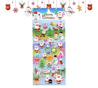Autocollants De Noël 3D Pour - Autocollants DIY Décorations Festives | Décalcomanies Mini 3D de Vacances,Pour Coque Téléphone, Carnet, Ordinateur Portable, Adultes, Cadeaux Fête, Garnitures Bas
