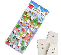 Autocollants De Noël 3D Pour,Décorations En Autocollants Mignons - Coque de Téléphone Décalcomanies 3D - Pour Carnet Scrapbooking Coque Téléphone Cadeaux Fête Récompenses Classe Garnitures