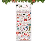 Autocollants De Noël 3D Pour - DIY Autocollants Décorations de Noël | Décalcomanies Mini 3D de Vacances - Pour Coque Téléphone, Carnet, Ordinateur Portable, Adultes, Cadeaux Fête, Garnitures Bas