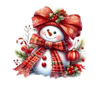 Autocollants de Noël Bonhomme de neige Décoration Autocollants amusants Imprimés en 3D Appliques murales 29,5 × 29,5 cm