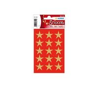 Autocollants de Noël DECOR 'étoiles', 22 mm, or