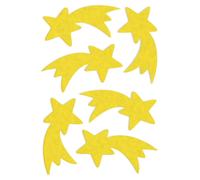 Autocollants de Noël HERMA DECOR feutre "étoile de Noël" jaune 1 feuille à 6 étiquettes