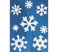Autocollants de Noël HERMA MAGIC "Cristaux de glace" feutre 1 feuille à 8 autocollants