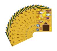 Autocollants de Noël pour scrapbooking - Crèche Jésus Bricolage Fournitures | 12 kits de bricolage pour enfants Projets d'art de vacances Cartes Faire des jeux de fête de dortoir