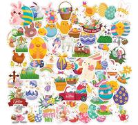 Autocollants De Pâques, 120pcs Autocollant De Lapin Aux Pâques, Pâques Autocollants De Thème, Gommettes Paques, Paques Stickers, Autocollant Paques Enfant, Pour Décoration Pâque