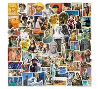 Autocollants de peinture à l'huile Van Gogh, 100 autocollants vintage d'artiste, autocollants de graffiti en vinyle imperméable pour ordinateur portable, moto, skateboard, voiture, bagages