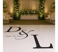 Autocollants De Piste De Danse De Mariage Personnalisés, Autocollants En Vinyle Avec Nom/date Personnalisés, Bienvenue À Notre Mariage, Autocollants DIY For Fenêtre/mur/miroir/sol(200cm)