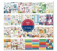 Autocollants De Planificateur J10 - 1345 Autocollants Décoratifs Colorés
