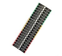 Autocollants de plaque de poids pour équipement de gym, système d'étiquetage conçu pour les machines de fitness et les stations de musculation (E)