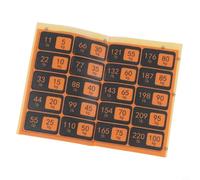 Autocollants de plaque de poids pour équipement de gym, système d'étiquetage conçu pour les machines de fitness et les stations de musculation (A)