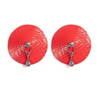 Autocollants de Poitrine avec Pendentif en pour Festivals, fêtes, imprimé Serpent réutilisable, Cache-tétons en Cuir PU, Cache-tétons, Accessoires de Lingerie pour Femmes