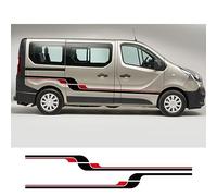 Autocollants de Porte de Voiture, pour, pour R=enault Trafic 3 2 MK1 MK2 MK3 Accessoires de Tuning Camper Van Side Stripes Graphiques Vinyle Film Décalcomanies
