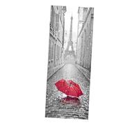 Autocollants de Porte Pvc Argenté, Lot de 2, 3d Tour Eiffel