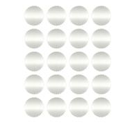 Autocollants de pose - Étiquettes avec bords dentelés, badge de colle durable, loisirs créatifs, papier élégant et brillant, style professionnel | Certifié en relief