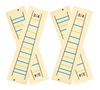 Autocollants de Position des Doigts 3/4 4 Pièces pour Violon | Papier, sans Résidu de Colle, pour Apprentissage, Pratique Extérieure, Améliore la Technique, Facile à Transporter