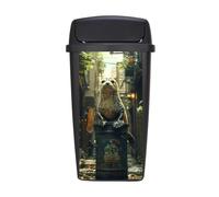 Autocollants De Poubelle À Roulettes Modèle Animal Adhésif Imperméables Décoratif De Stickers Pour Poubelle À Roulettes, Jardin, Allée, Murale 38X82Cm*1