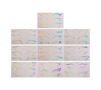 Autocollants de pour les Yeux 10 Pièces Décalcomanies Décoratives pour les | Autocollants Imperméables Pour Le Visage Pour Filles Femmes Artistes Fêtes Maison Événements Carnaval Concerts