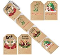 Autocollants De Prénom Pour Noël | Autocollant Adhésif Décoratif Festif | Étiquette Décorative Colorée de Vacances,pour Emballage Fête Soirée Vacances Bricolage Maison Célébration Saisonnier Famille