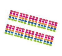Autocollants de prix colorés vides, 3x2 pouces, pour petites entreprises, identification des coûts de vente détail, 10 feuilles