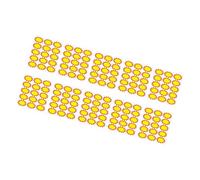 Autocollants de prix colorés vides, 3x2 pouces, pour petites entreprises, identification des coûts de vente détail, 10 feuilles