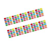 Autocollants de prix colorés vides, 3x2 pouces, pour petites entreprises, identification des coûts de vente détail, 10 feuilles