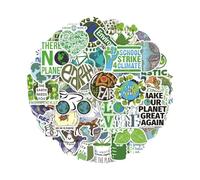 Autocollants de protection de l’environnement | décalcomanies respectueuses de l’environnement du Jour de la Terre | Fournitures scolaires pour étudiants, pour skateboards, cahiers, bureaux, tas