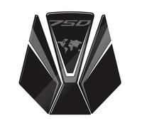 Autocollants De Protection De Réservoir pour X-ADV Xadv 750 2017-2020 Autocollant De RéServoir(Noir 1)