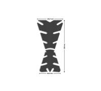 AUTOCOLLANTS DE PROTECTION DE RESERVOIR PUIG MODELE PERFORMANCE 2 ASPECT CARBONE