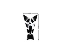 AUTOCOLLANTS DE PROTECTION DE RESERVOIR PUIG MODELE SCREAM NOIR
