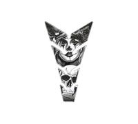 Autocollants de protection de rEservoir Puig ModEle Skull & Poker Noir