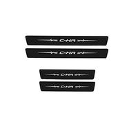 Autocollants de protection de seuil de porte de voiture autocollants anti-rayures for pare-chocs de coffre arrière compatibles avec le logo Toyota CHR C-HR 2016 2017 2018 2019 2021 2022 (Color : 4Pcs