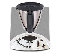 Autocollants de protection décoratifs compatibles avec robot de cuisine Thermomix TM31 Film adhésif étanche R182 (02 paillettes/gris clair)