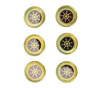 Autocollants de Protection pour Téléphone Portable, Autocollant de Protection contre Les Radiations EMF Les Ions Négatifs Absorbent Les Ondes électromagnétiques 6pcs pour Ordinateurs Portables (Or)