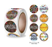 Autocollants De Récompense De Mots Mignons, Nouveaux Jouets Pour Enfants, Décoration De Salle De Classe Pour Enseignant D'école, Cadeaux Pour Enfants, 100/500 Pièces