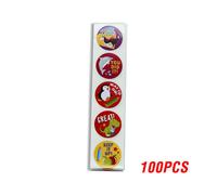 Autocollants De Récompense Espagnole Pour Enfants,Rouleau D'autocollants D'encouragement,Autocollants De Motivation Avec Des Animaux Mignons Pour Étudiants,100-500 Pièces - Type [Qy531]-100pcs
