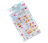 Autocollants de récompense pour - Favorise la Progression des élèves - Tactile surélevée - Paquet d'animaux Multicolores + Lien Solide - Feuille d'accessoires synthétiques imperméables