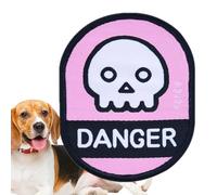 Autocollants de reconnaissance sociale pour chien - Étiquettes d'identification en tissu imprimées colorées | Accessoires personnalisés pour animaux de compagnie, autocollants sociaux pour harnais